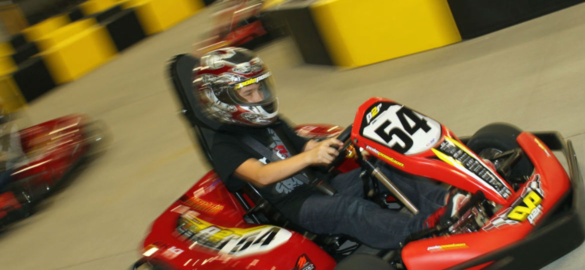 Youth go kart racer