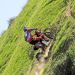 Motorcycle climbing hill
